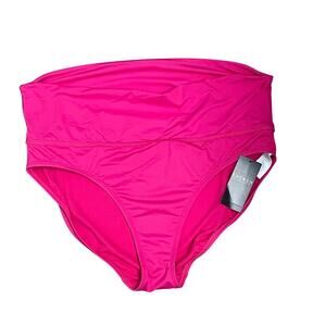 Ralph Lauren NEW Bikini Bottom Pink US 14 High Waist Swimwear Resort Vacation